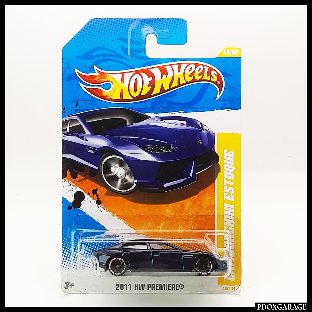 Hot Wheels Lamborghini Estoque 2011 Hw Premiere Dark Blue Shopee Malaysia 