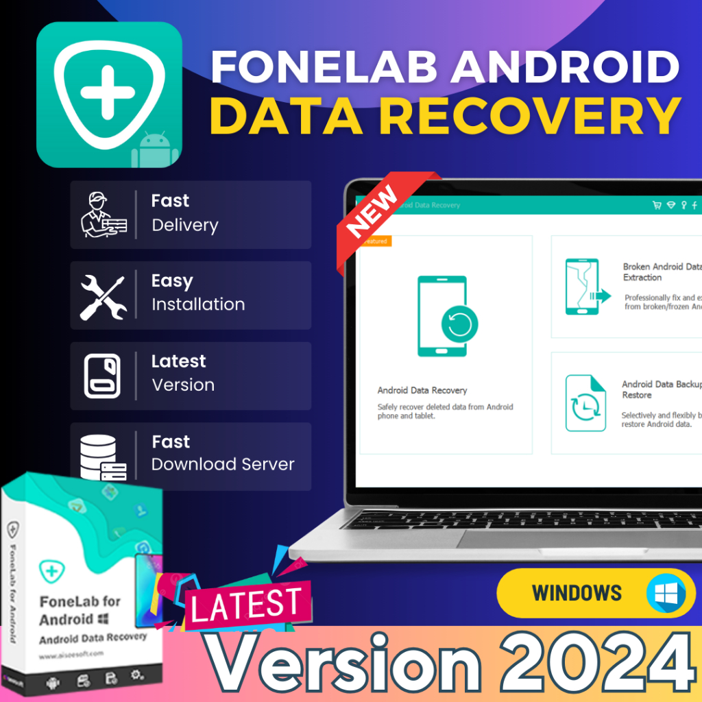 FoneLab Android Data Recovery | Windows | Lifetime | Shopee Malaysia
