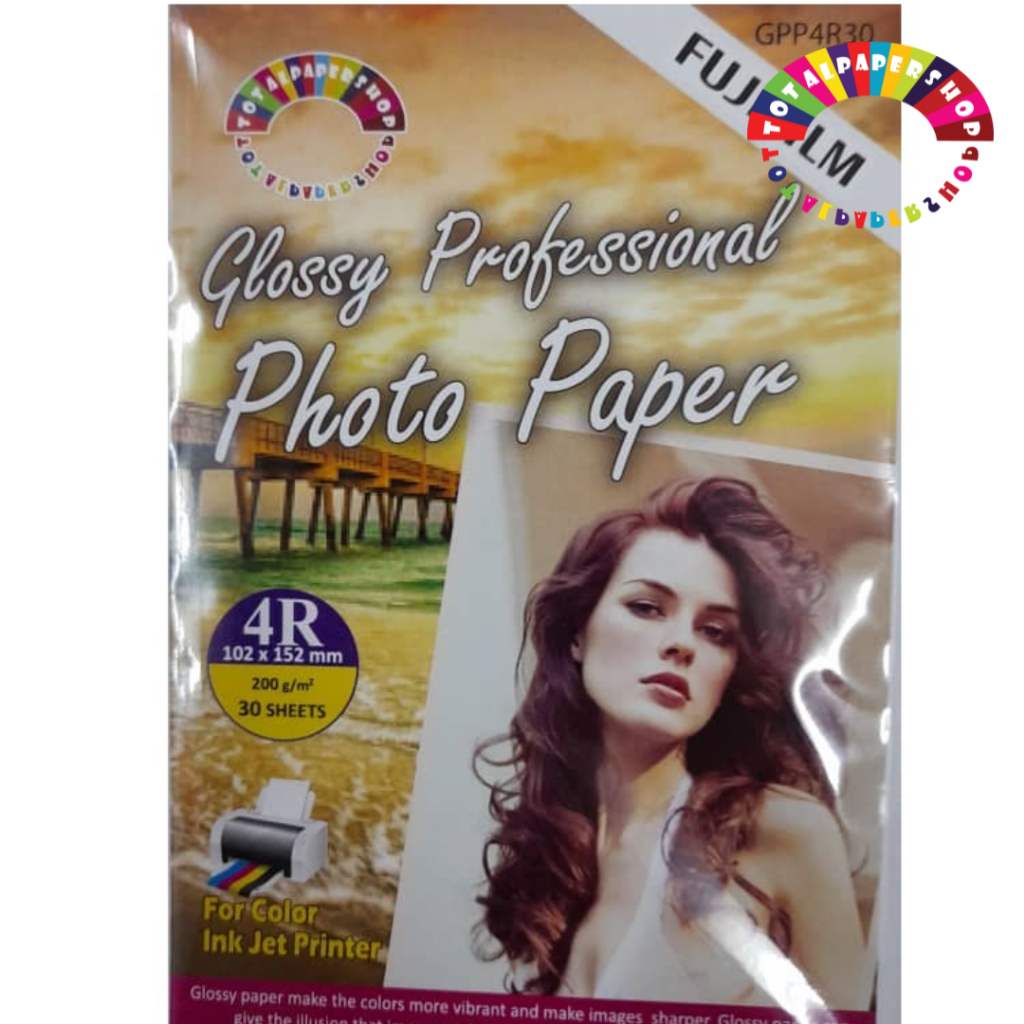 4R High Glossy Photo Paper 200gsm 30'sheet/ Inkjet Paper | Shopee Malaysia