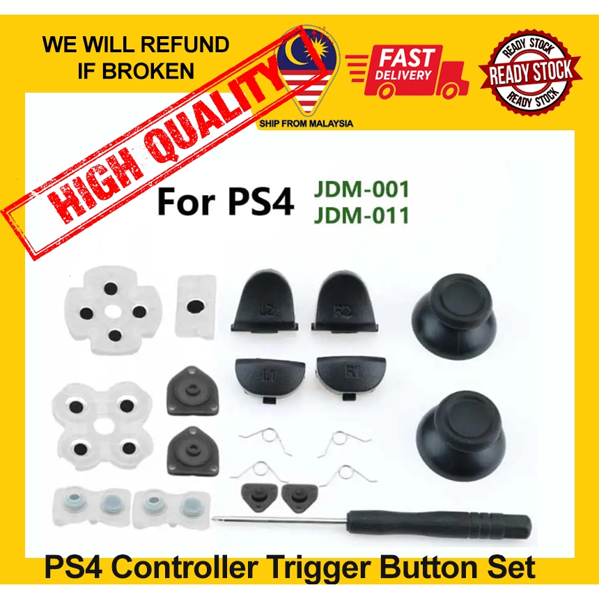 PS4 Trigger Set Analog Thumb Stick Button Replacement PlayStation ...