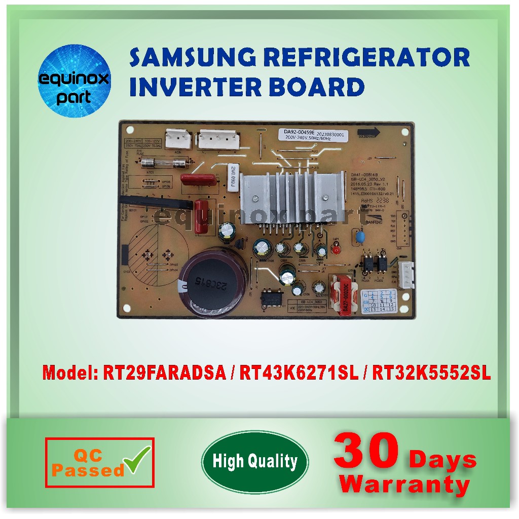RT29FARADSA RT43K6271SL RT32K5552SL Samsung Refrigerator Inverter Board ...