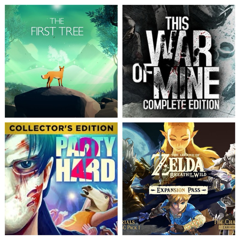 3in1）Nintendo Switch Digital The First Tree，This War of Mine:Complete  Edition，Party Hard 2 Collectors Edition，Zelda DLC
