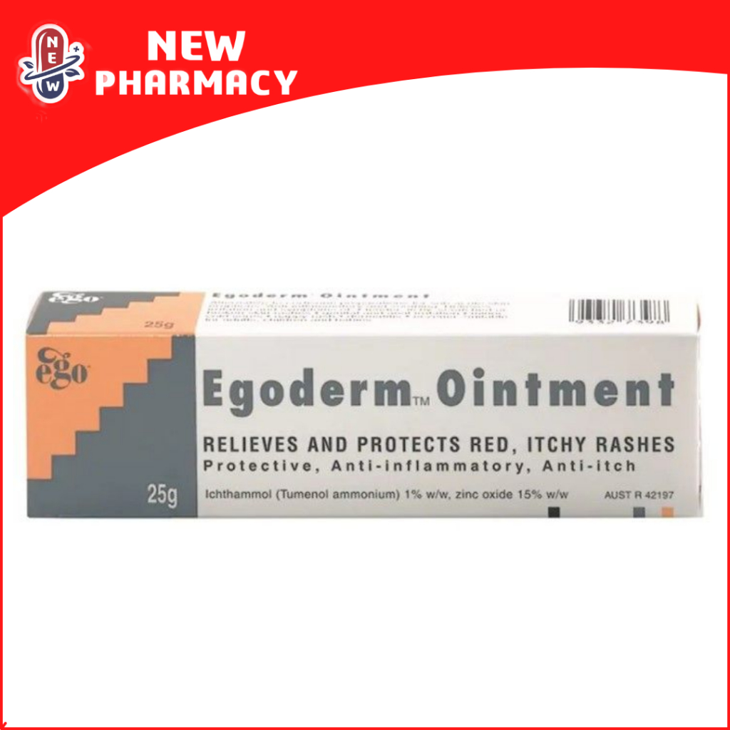 EGODERM OINTMENT 25G - RELIEVES & PROTECTS RED, ITCHY RASHES | Shopee ...