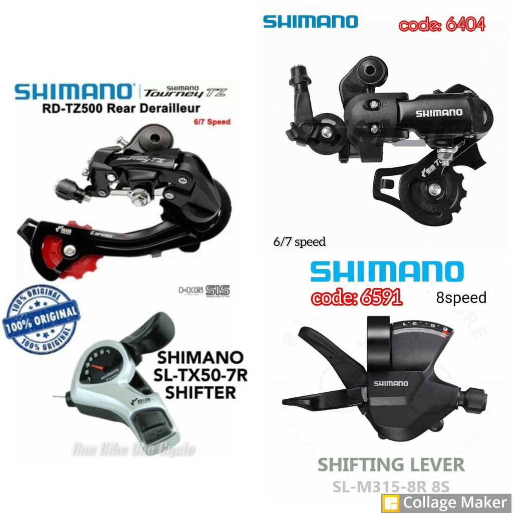 SHIMANO TOURNEY TZ Rear Derailleur/Mech Derailleur For 6/7/8 Speed ...
