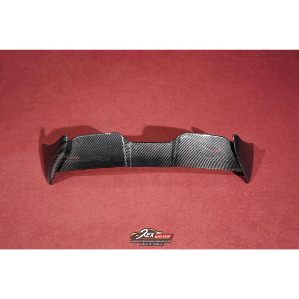 VW Volkswagen Golf Mk8 GTI / R / R-Line Rear Spoiler TAKD Real Dry ...