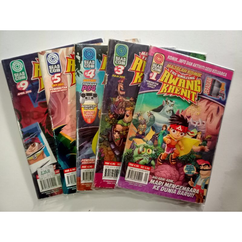 MAJALAH KOMIK AWANG KHENIT (COMBO 5PCS) | Shopee Malaysia