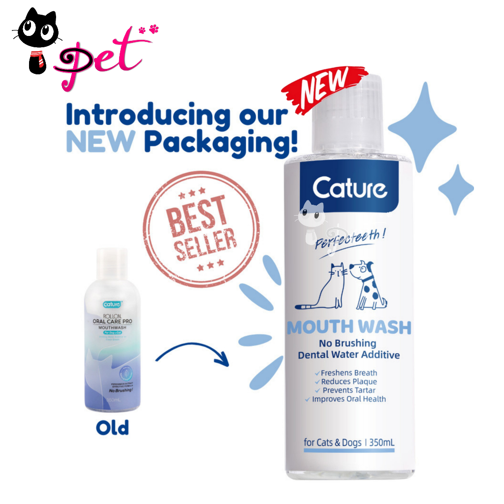 Cature Rollon Oral Care Pro Mouthwash (Dog & Cat) 350ML Shopee Malaysia