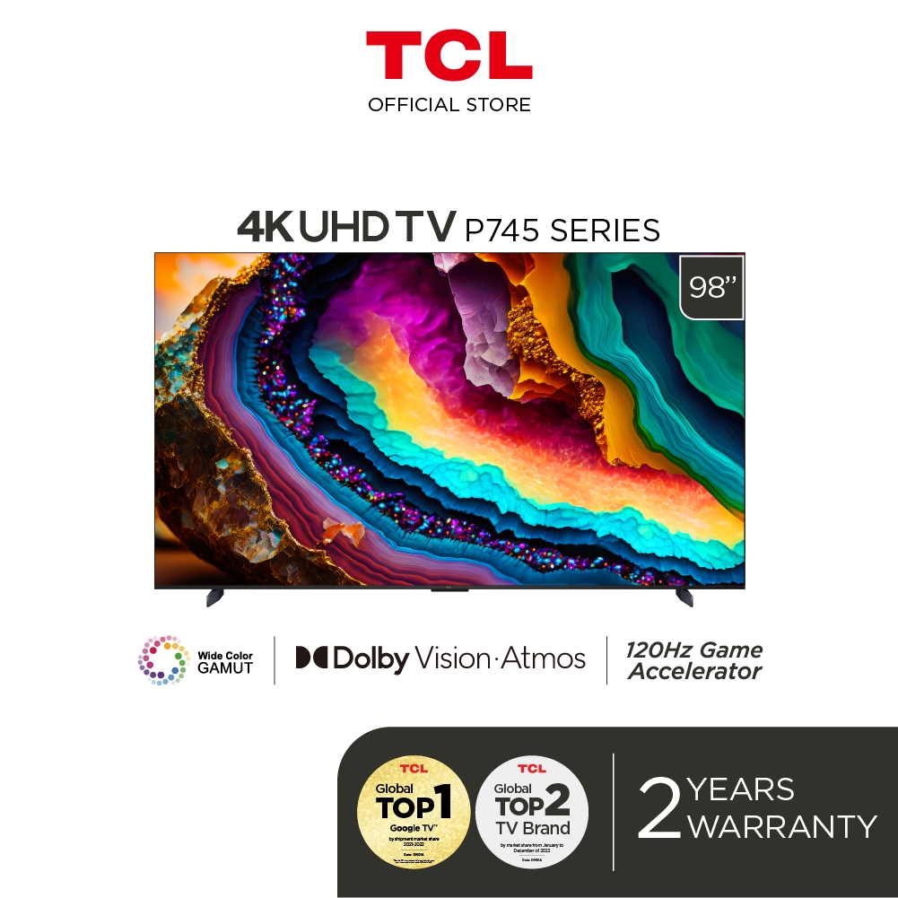 TCL C645, QLED Ultra HD 4K HDR Dolby Vision/Dolby Atmos VRR 120Hz 1080p  Google TV