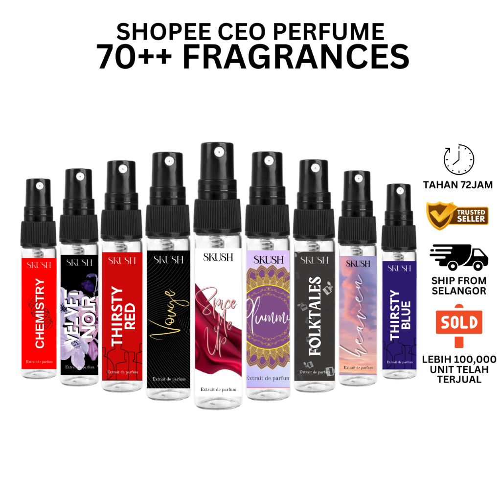 [SALES ] 6ml Perfume High Quality Tahan 72 Jam Fragrance Minyak Wangi Pewangi Badan Lelaki