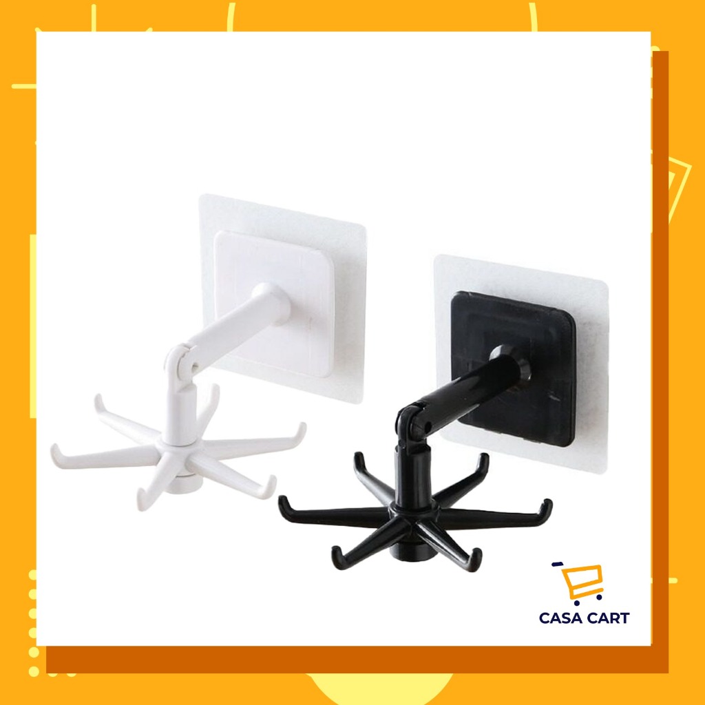 CASA CART Kreatif Penjimatan Ruang Pelekat Diri Bebas Penebuk Cangkuk