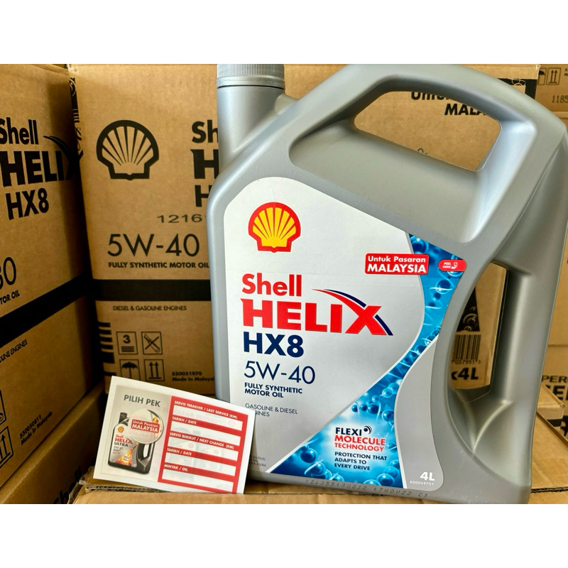 Shell Helix HX8 5W40 Fully Synthetic Engine Oil (4L) | Shopee Malaysia