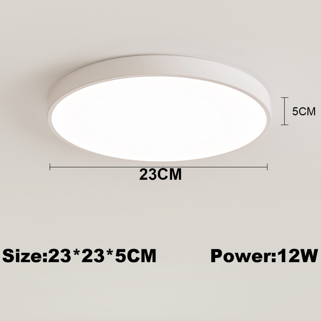 GOGEOUS Lampu Siling Modern LED 3 Color Lampu Syiling Ruang Tamu Lampu