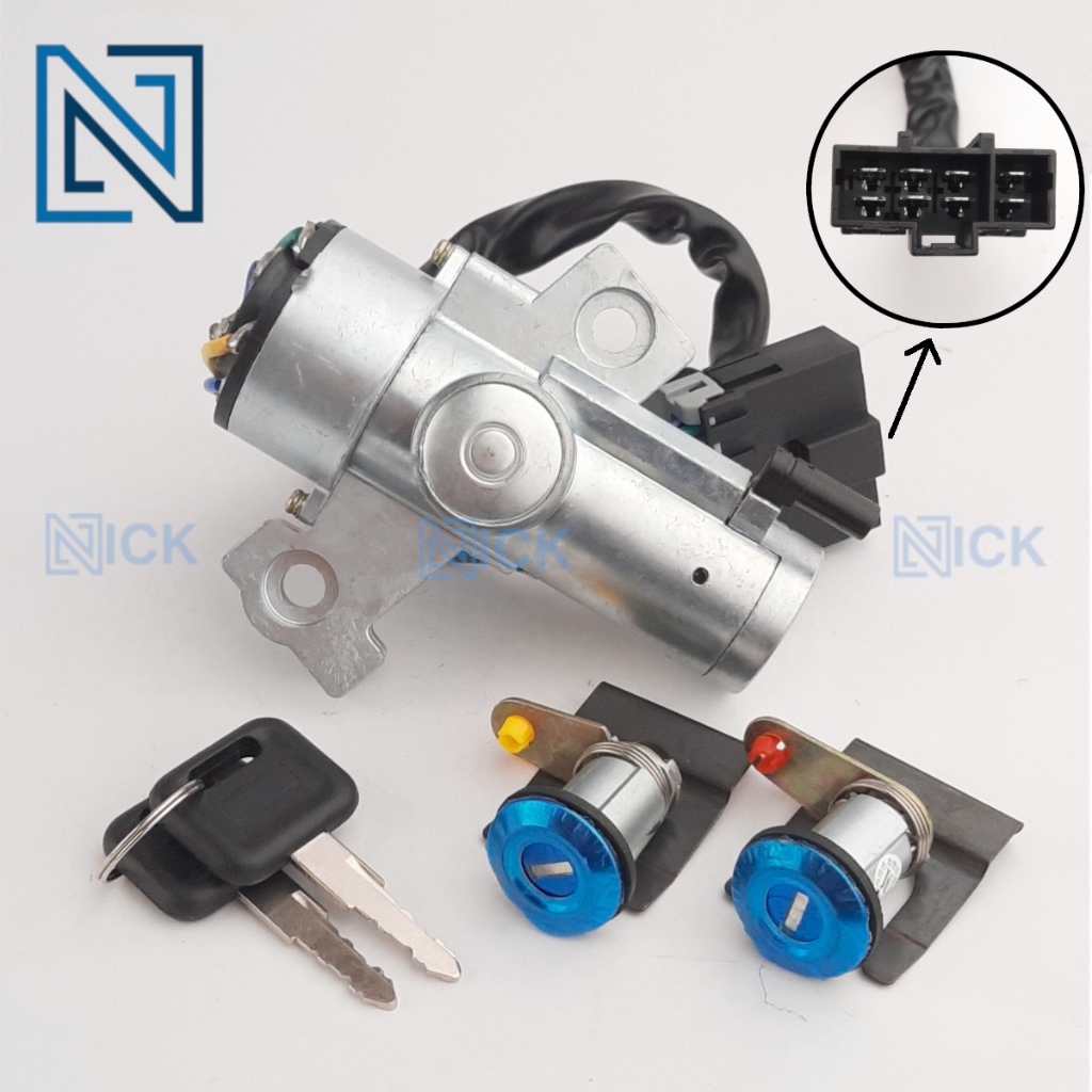 NISSAN CH520 Ignition Starter Key Switch Set with Door Lock Barrel ...
