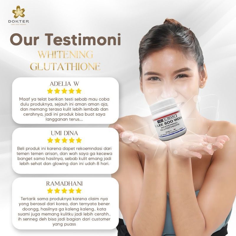 harga dr lsw whitening glutathione 50 Capsules dr.lsw Asli Original Dr Lee Soo Wook ubat pemutih kulit!!(TERBUKTI BERJAYA) Celebrity Brightening Skin Secret glutone 1000 Size:90 Capsules