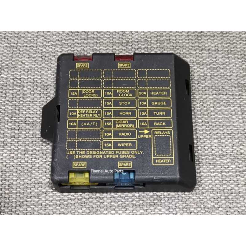 Proton Wira/Satria/Putra/Arena, Fuse Box Lid with spare fuses and