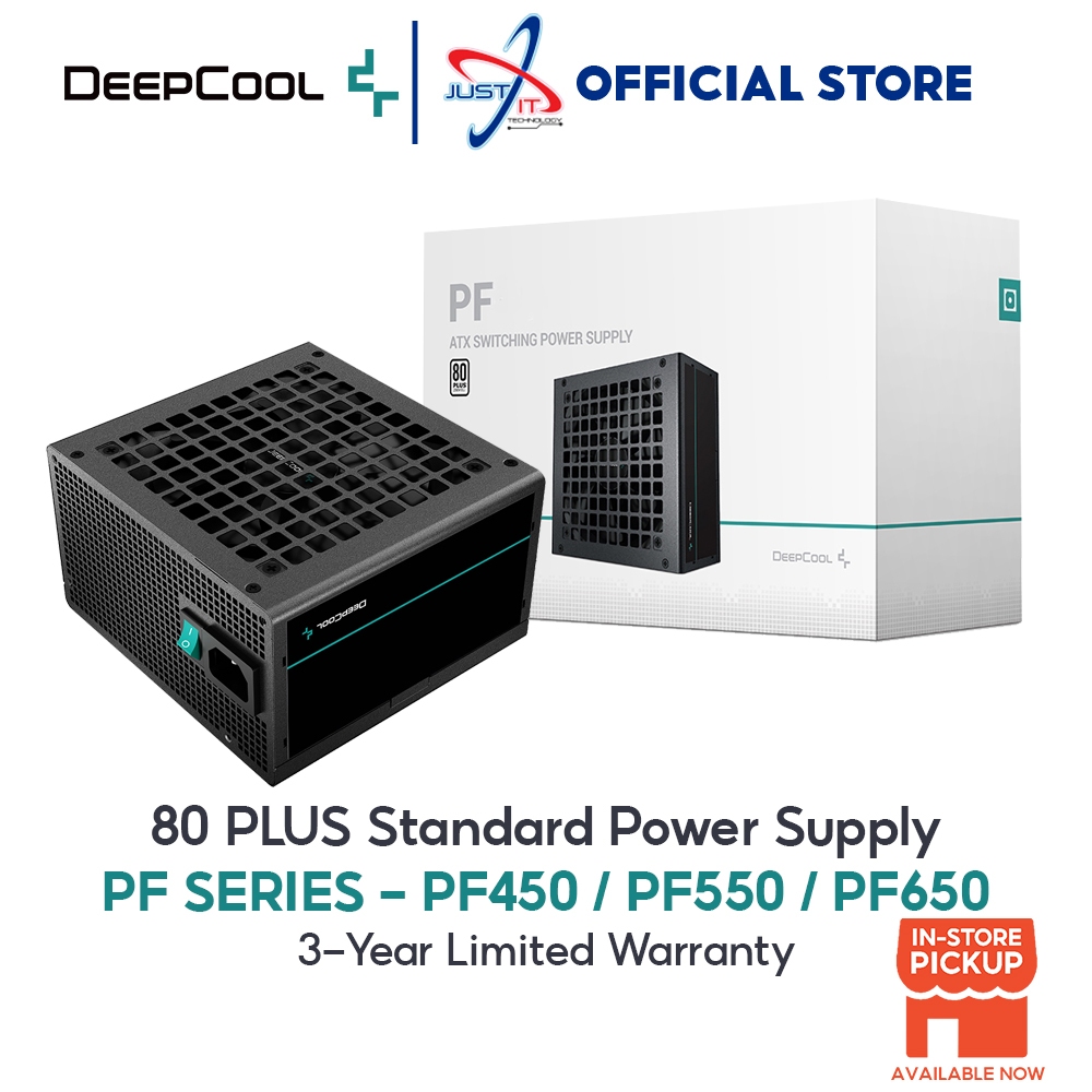 DEEPCOOL PF SERIES - PF450 (450W) / PF550 (550W) / PF650 (650W) 80 PLUS ...