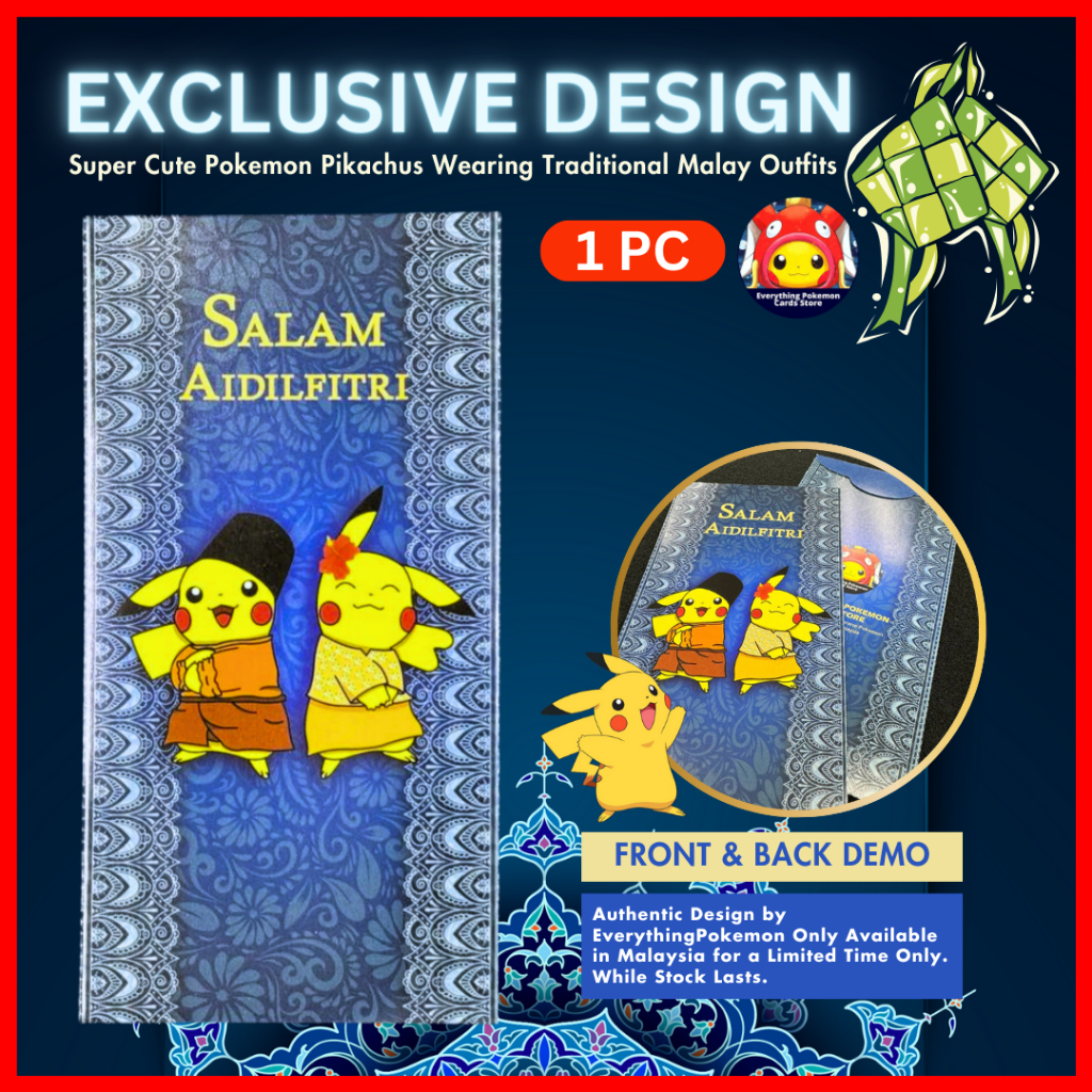 [LIMITED] Sampul Raya Pokemon Angpau Raya Envelope Sampul Duit Raya ...