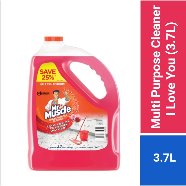 Mr Muscle Multi Purpose Cleaner I Love You (3.7L) | Shopee Malaysia