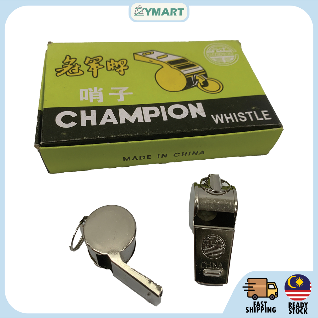 Champion Metal Whistle Stainless Steel Whistle 哨子 (12 PCS) | Shopee ...