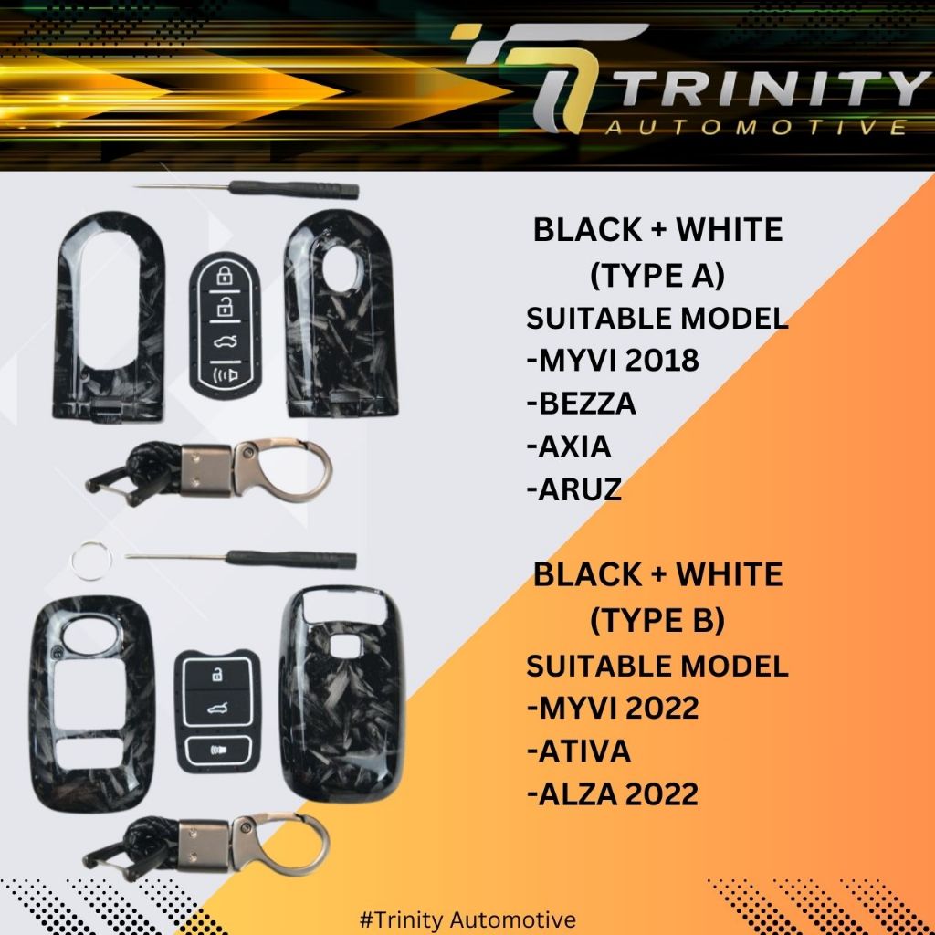 PERODUA AXIA ARUZ BEZZA MYVI ALZA ATIVA forged carbon tanpa kunci ...