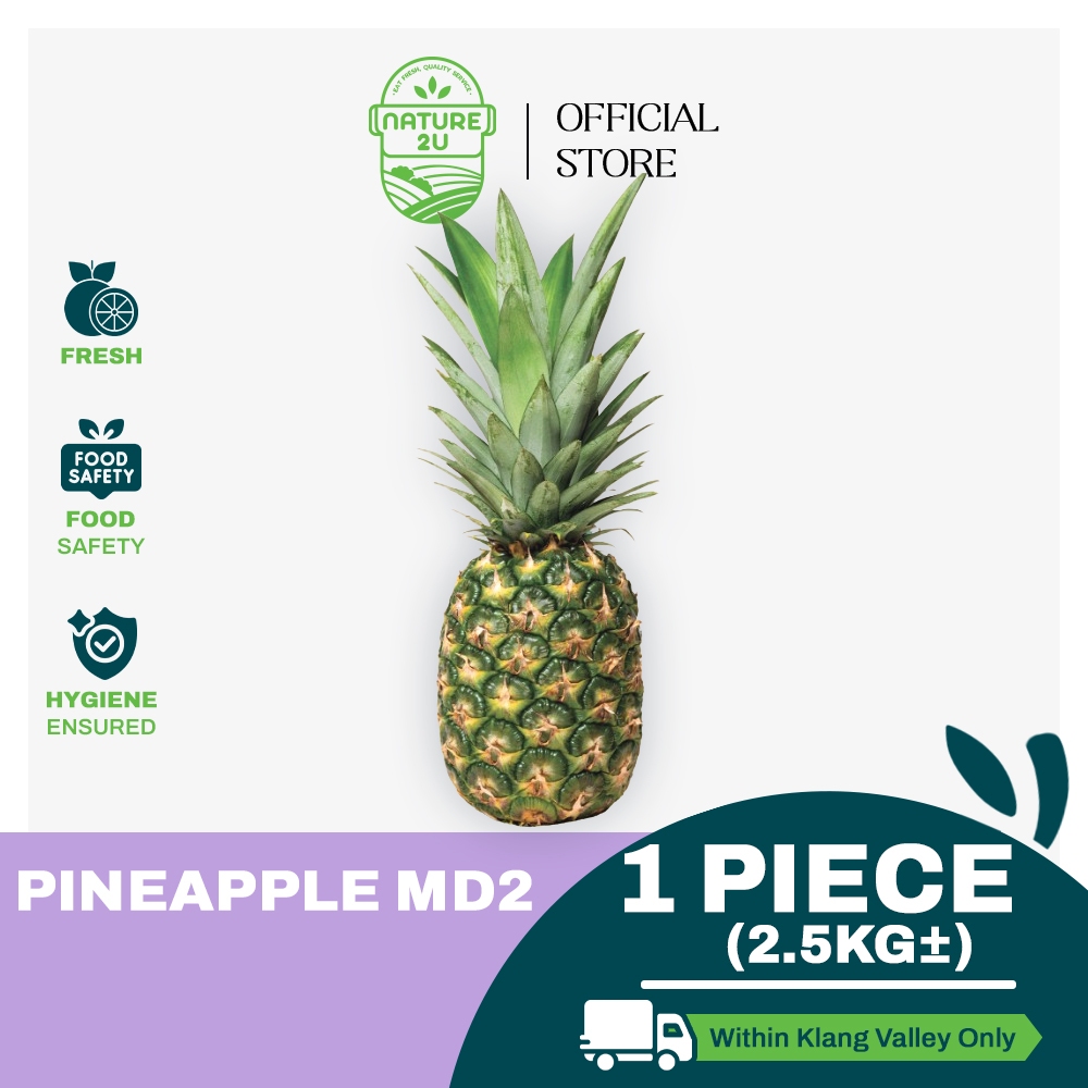 Nature2u Fresh Fruit Pineapple Nature Pine 黄莉 25kg Nos Nanas Md2