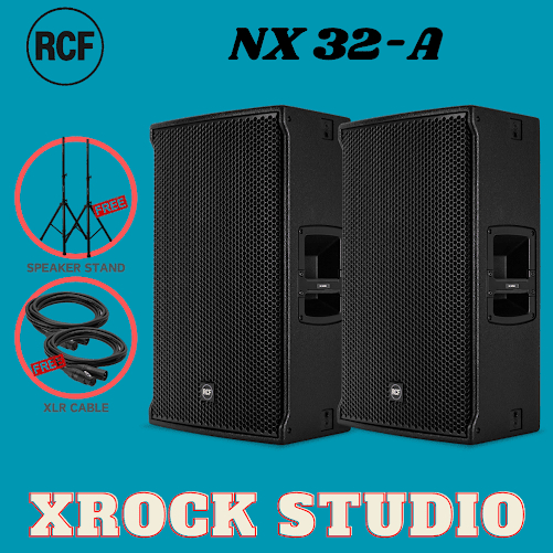 RCF NX 32a Active Two Way Multipurpose Speaker With Speaker Stand And
