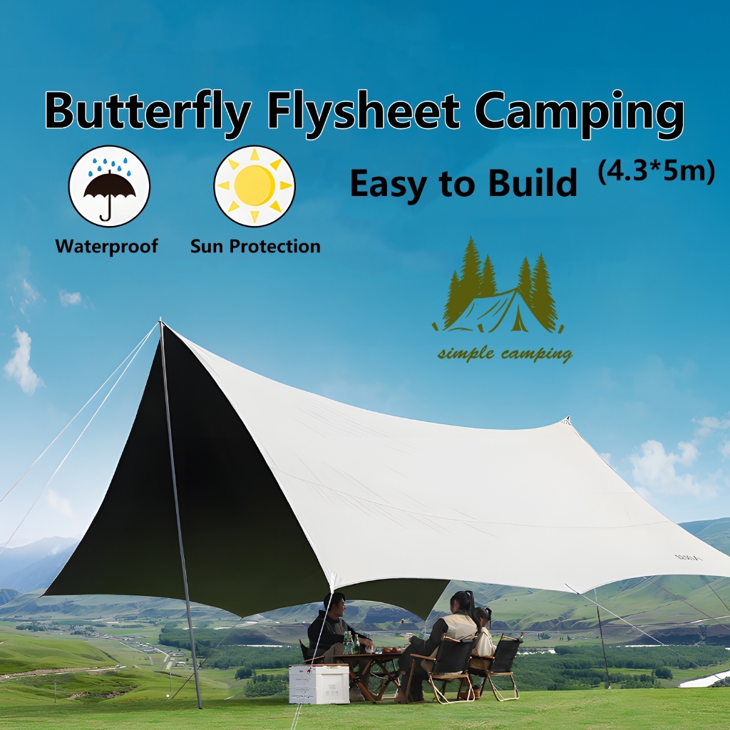 Ultralight Weight Flysheet Waterproof Groundsheet Camping Tarp Tent Shelter Alas Tent Floor