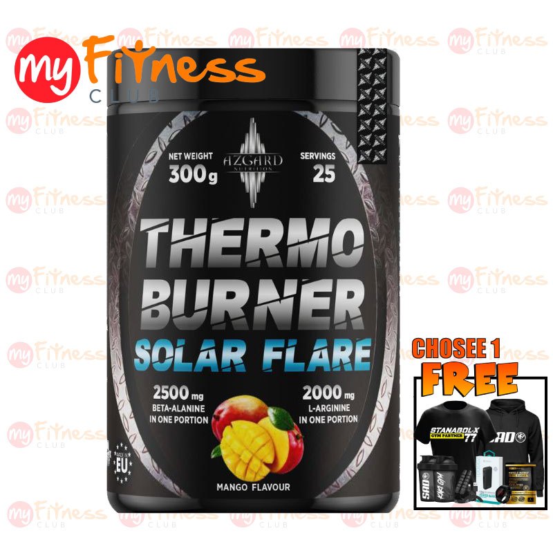 Azgard Fat Burner Thermo Burner Solar Flare MANGO (300g / 25 Servings ...