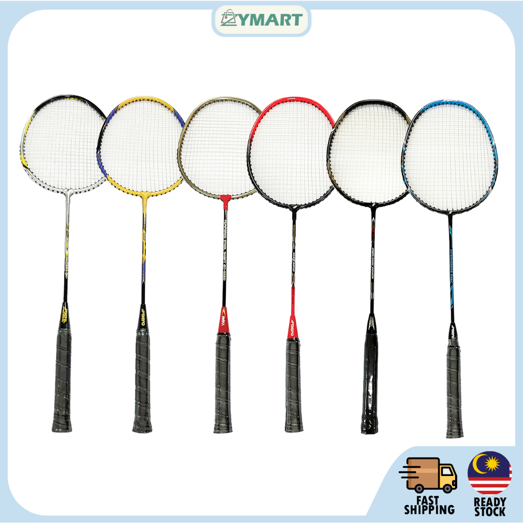 [Value] Aluminum/Steel Badminton Racket with String (1PCS), Raket ...
