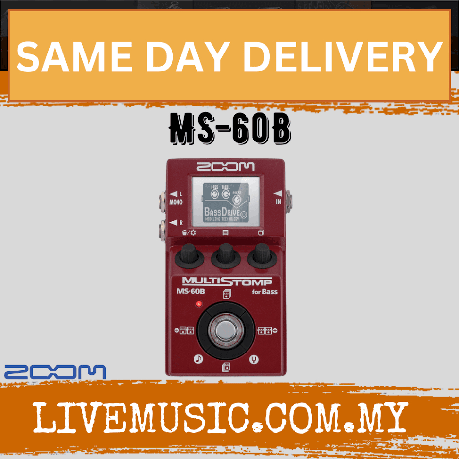 Zoom MS-60B - MultiStomp Bass Pedal (MS60B/MS 60B) | Shopee Malaysia