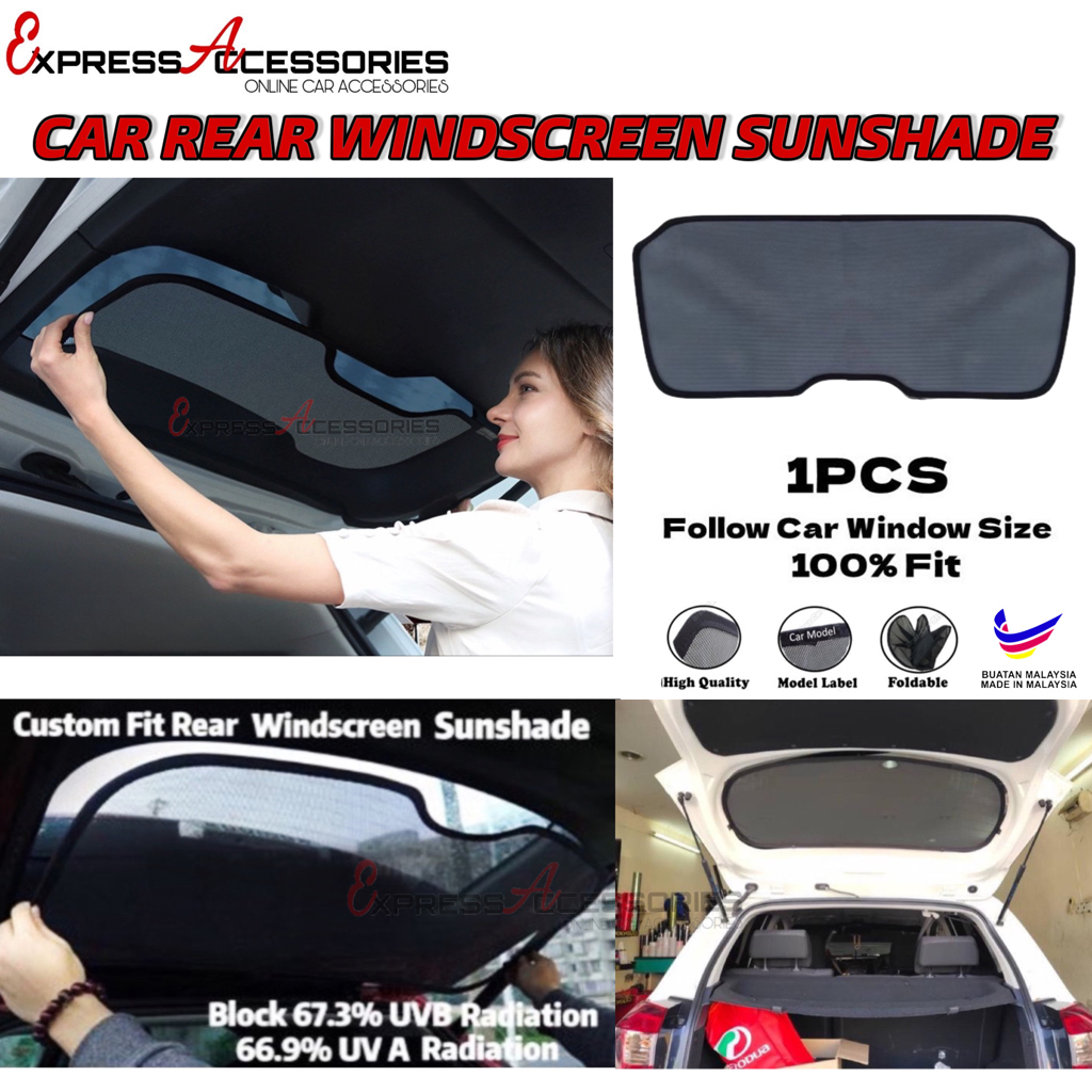OEM Fit Rear Windscreen Car Sunshade Cermin besar sunshade Proton ...