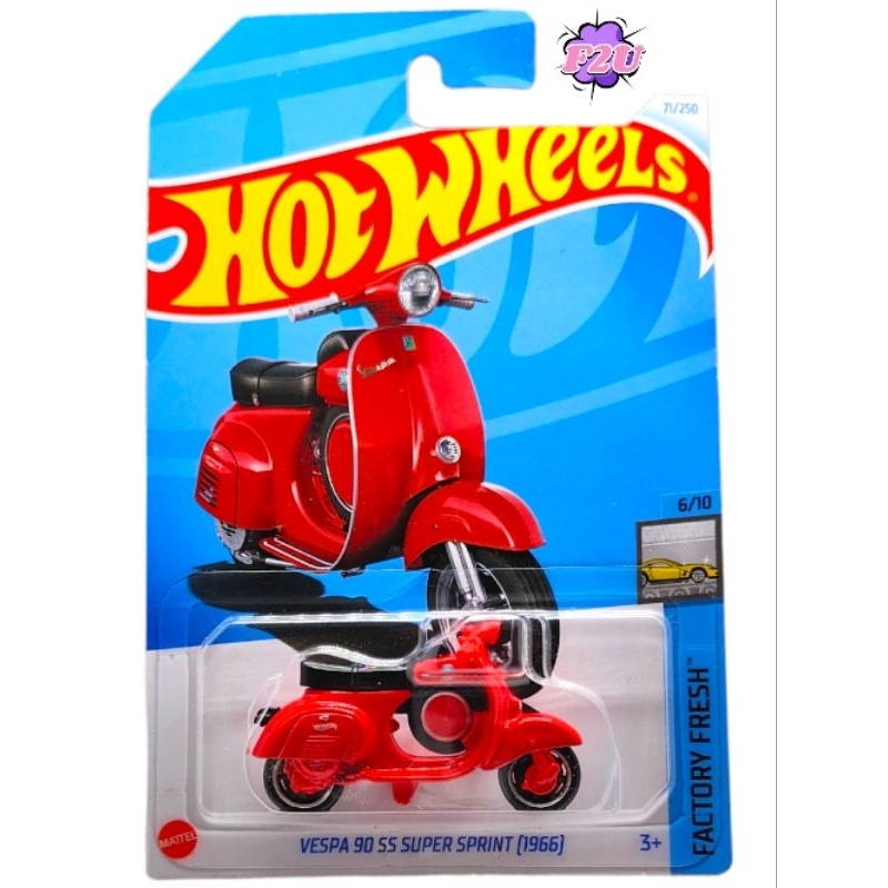 Hot Wheels Vespa 90 SS Super Sprint (1966) Case D & E 2024 | Shopee ...