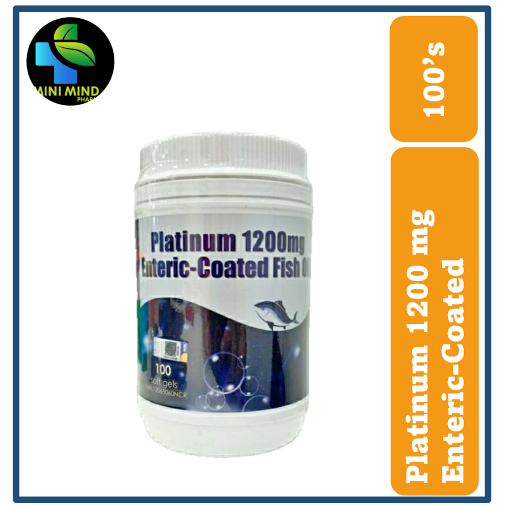 Platinum Fish Oil 1,200 mg Enteric Coated (100's) The Best Supplement