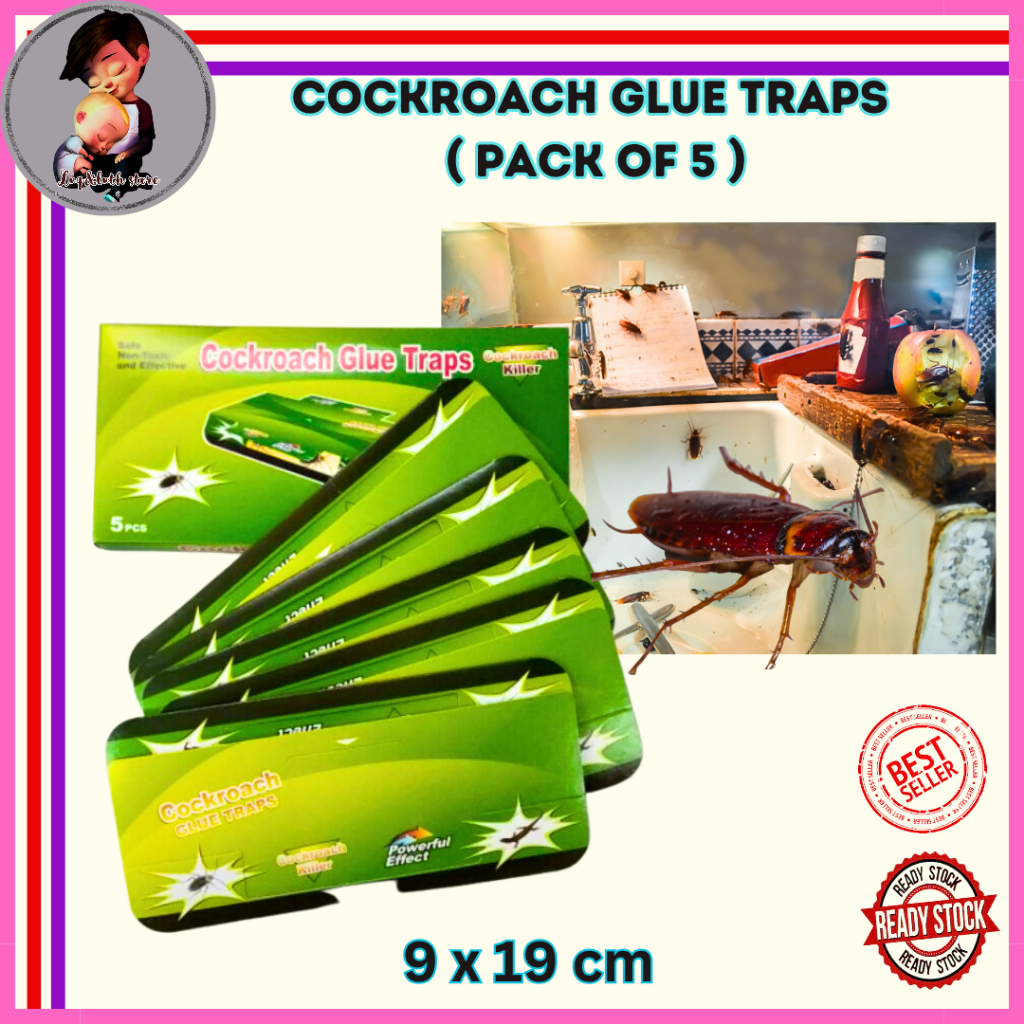 Cosway Cockroach Glue Traps Perangkap Lipas Gam Untuk Cicak Pelekat