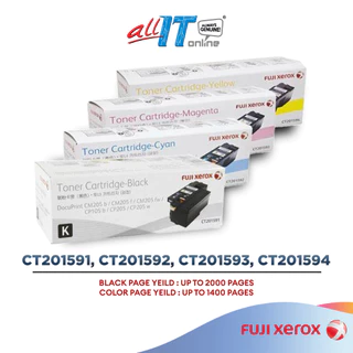 Fuji Xerox CT201591 CT201592 CT201593 CT201594 Toner Cartridge (Black/Cyan/Magenta/Yellow) for CP115W CP116W CM115W