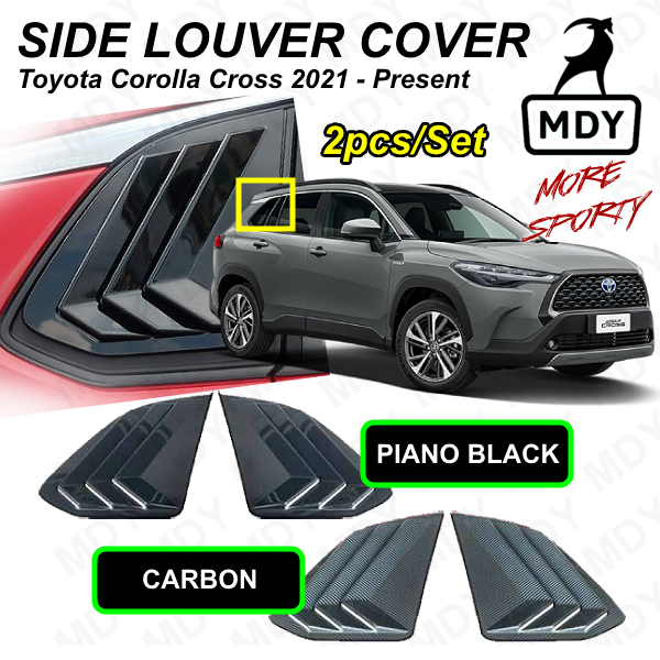 Toyota COLLORA CROSS 2021 - ON Rear Side Louver Cover Window Triangle ...