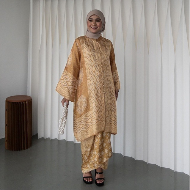 Adiva Kurung Moden Batik Kain Pario Baju Kurung Kurung Kedah Safa