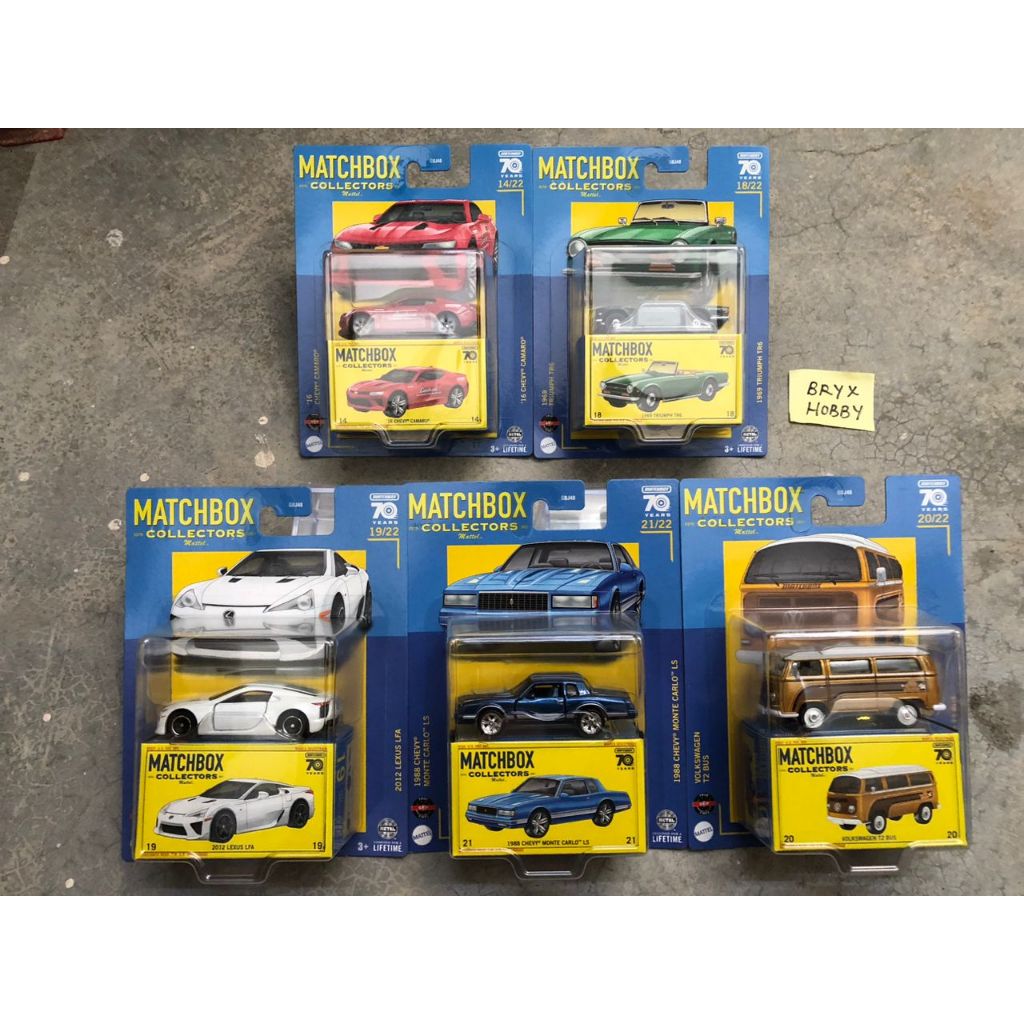 Modellini Auto 1:64 Set Di 8 Auto Matchbox Global Series 2021