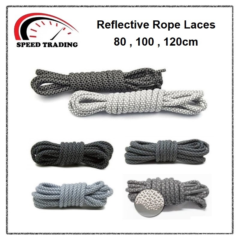 [Ready Stock] 3M Yezzy Reflective Rope Laces Shoelace 80/100/120CM ...
