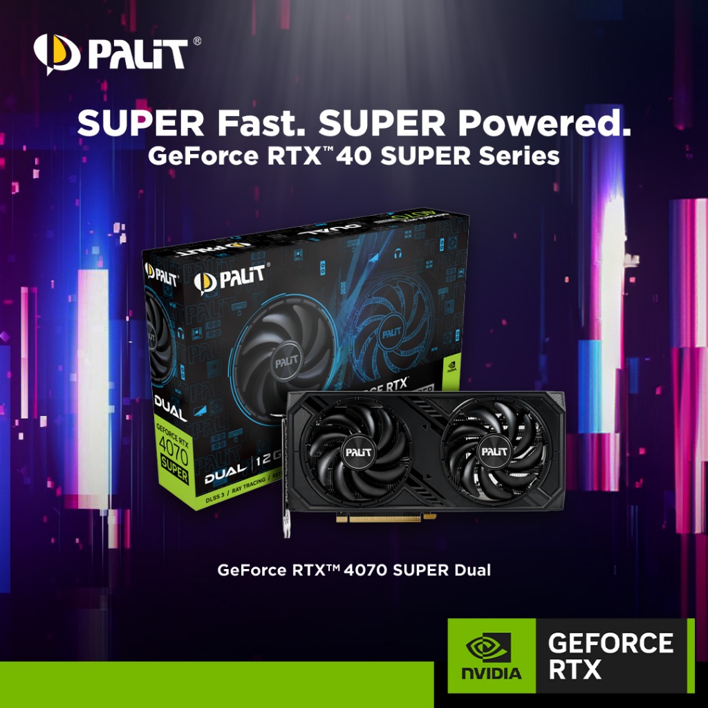 Flexi Tech PALIT GeForce RTX 4070 DUAL 12GB GDDR6X GPU Graphics Card ...