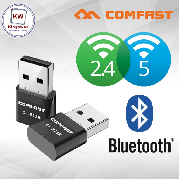 Comfast USB Wifi Bluetooth Adapter 2.4G / 5ghz + BT USB Adapter - CF ...