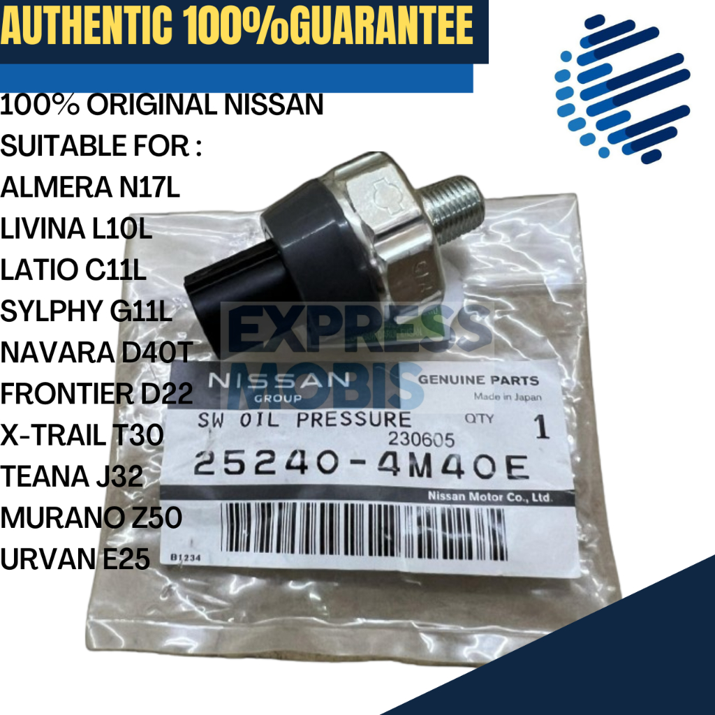 100% ORIGINAL NISSAN OIL PRESSURE SWITCH 25240-4M40E LIVINA LATIO ...