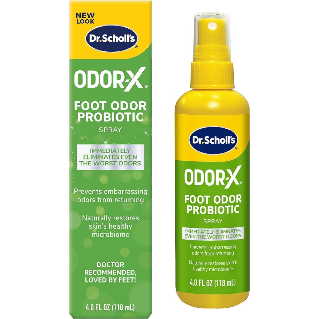 Dr. Scholl's Probiotic Foot Spray Eliminates Odors Shoe Antiperspirant