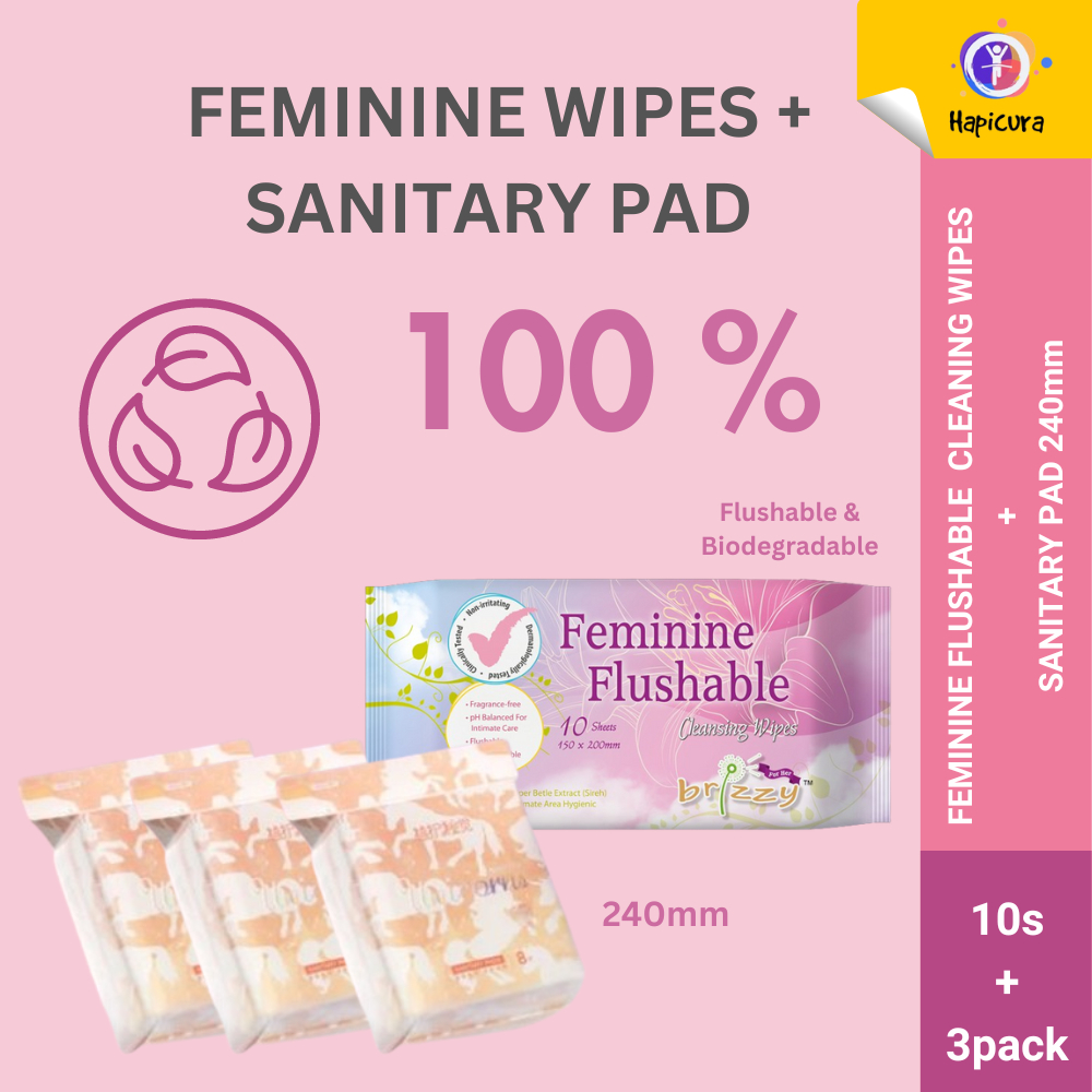 Feminine Flushable + Unicorn Sanitary Pad 240mm 3 Packets Shopee Malaysia