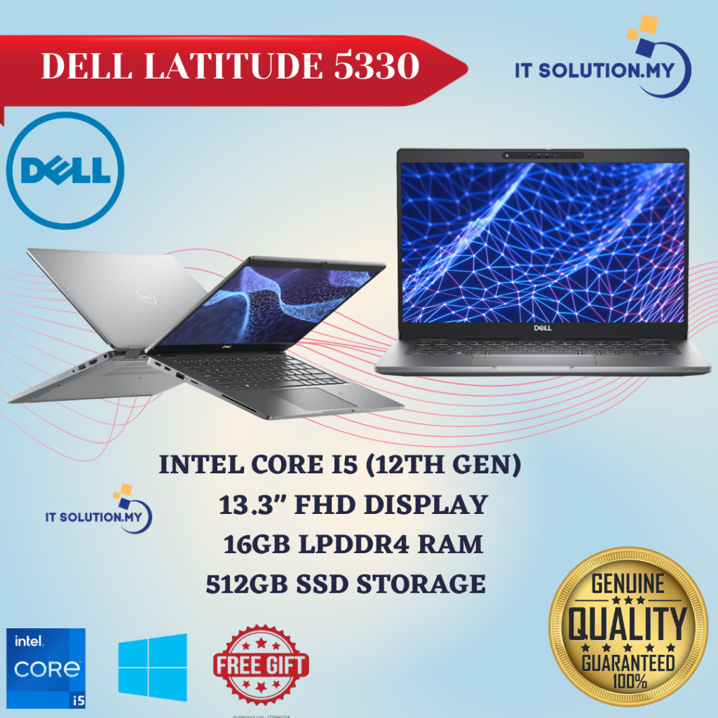 Dell Latitude 5330 G12 I7-1265U/16GB/512GB SSD PC Portables Multimé