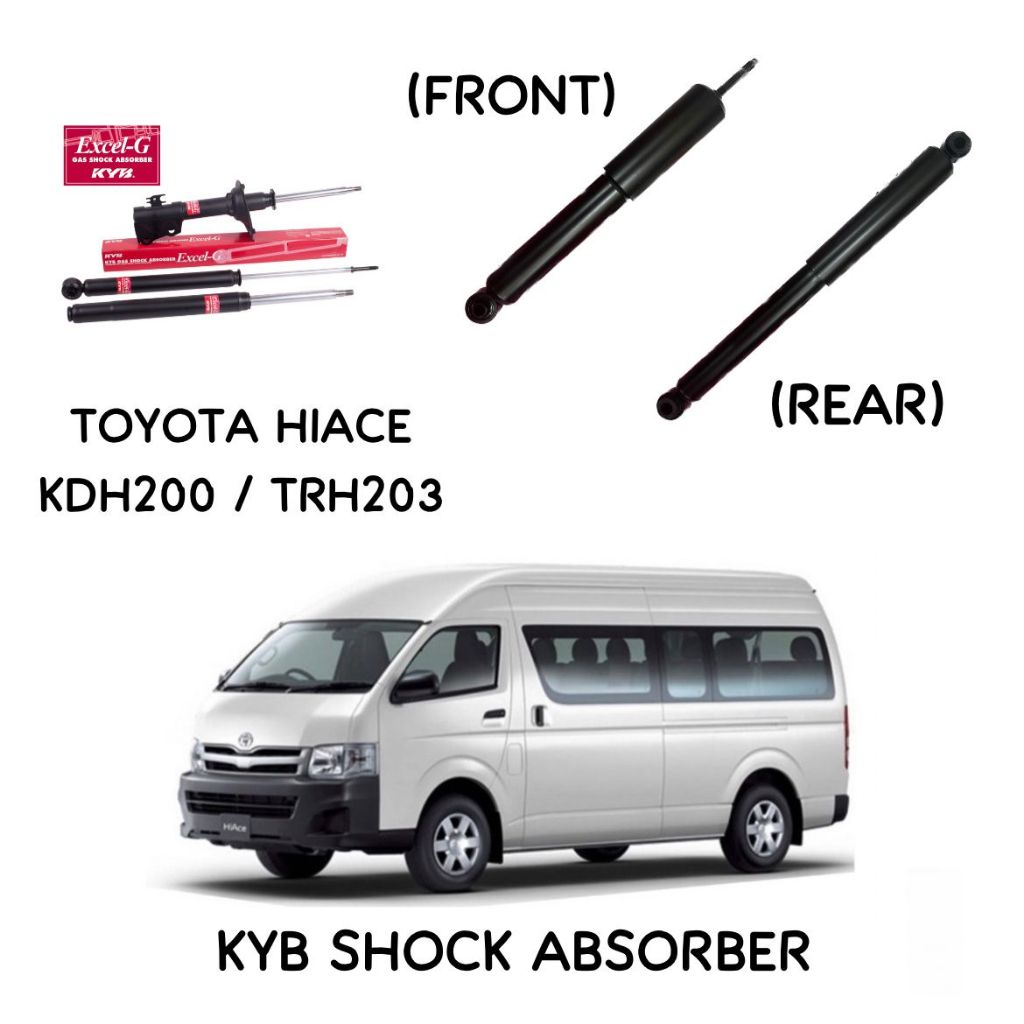 ABSORBER TOYOTA HIACE KDH200,KDH202,TRH203 FRONT & REAR KAYABA | Shopee ...