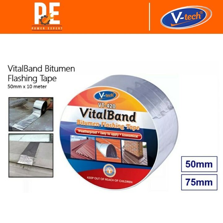 V-TECH VITAL BAND BITUMEN FLASHING TAPE PITA GAM ATAP BOCOR PENAMPAL ...