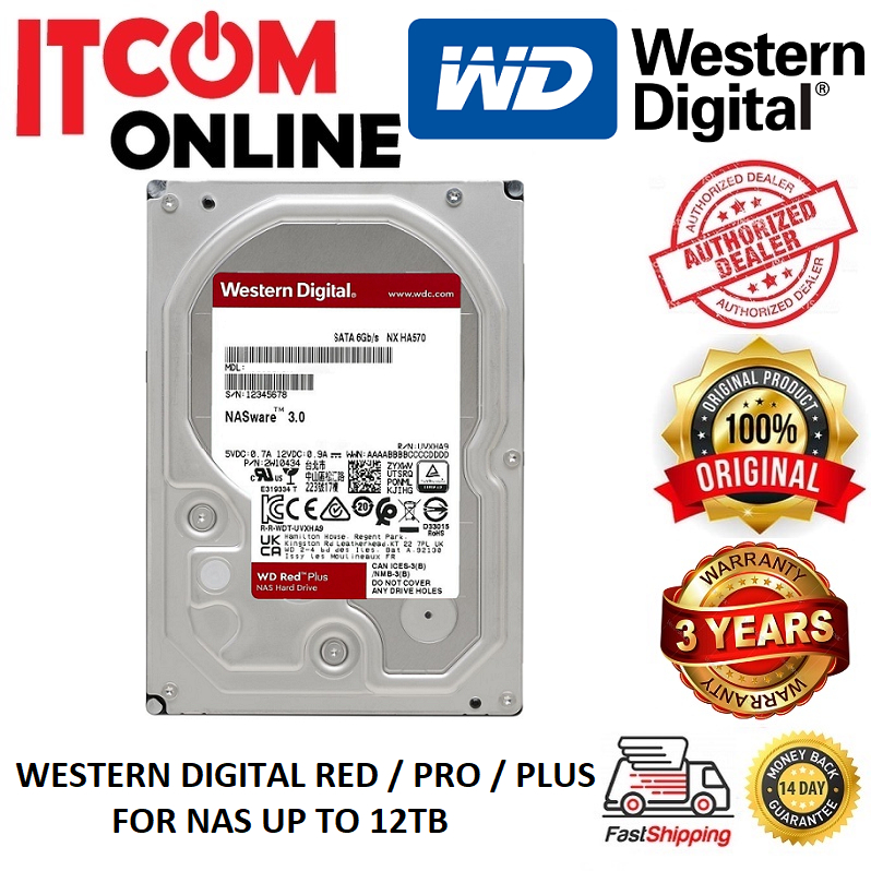 未開封 Western Digital Red Plus 詰め替え 6TB