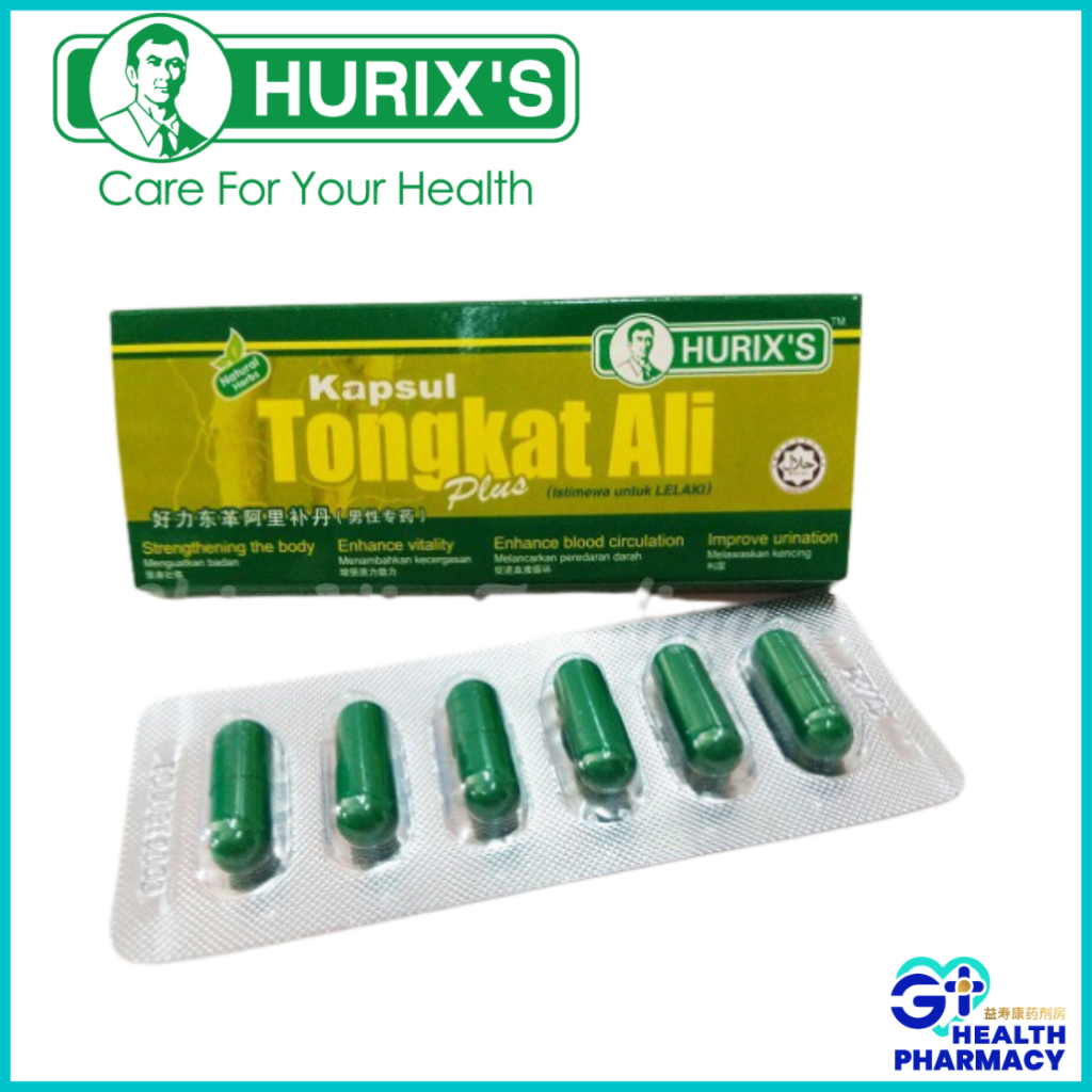 HURIX'S KAPSUL TONGKAT ALI PLUS 6 CAPSULES | Shopee Malaysia