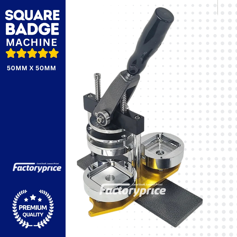 Square Button Badge Machine- 50mm x 50mm | Fridge Magnet Maker | DIY ...